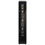 electriQ eiQ15WINEBG 7 Bottle Under Counter Wine Cooler, 15cm – Black