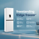 Fridgemaster MC55240DE Freestanding Fridge Freezer with Water Dispenser, 252 L – White