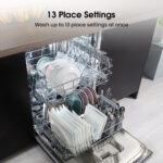 Hisense HS622E90BUK Freestanding Dishwasher, 13 Place Settings, Self-Clean – Black – image 3