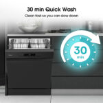 Hisense HS622E90BUK Freestanding Dishwasher, 13 Place Settings, Self-Clean – Black – image 5