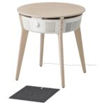 IKEA STARKVIND Table with Air Purifier, Additional Gas Filter – Stained Oak Veneer/White – image 2