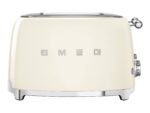Smeg TSF02CRUK 50’s Style 4 Slice Long Slot Toaster – Cream