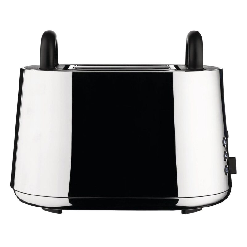 Alessi Toru NE03 2 Slice Toaster by Nendo – Black / Stainless Steel