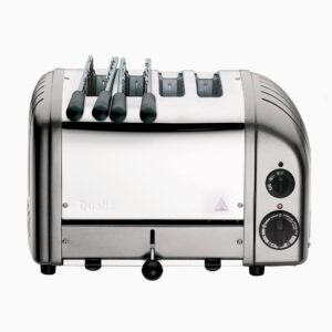 Dualit Combi 2×2 Classic 42174 4 Slice Toaster with 2 Sandwich Cages – Polished Stainless Steel