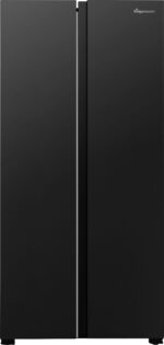 Fridgemaster MS83430EB Total No Frost American Fridge Freezer, 441 L – Black