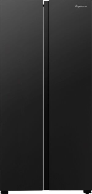 Fridgemaster MS83430EB Total No Frost American Fridge Freezer, 441 L – Black