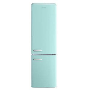 electriQ EQ6040RETROBLUEVE Retro Freestanding 60/40 Fridge Freezer, 244 L – Blue