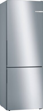 Bosch Serie 6 KGE49AICAG Frigorífico combi 70/30, 419 L, Low Frost – Plata