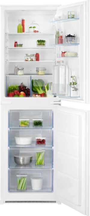 AEG Series 5000 OSC5S185ES Integrated 50/50 Fridge Freezer, 266 L – White