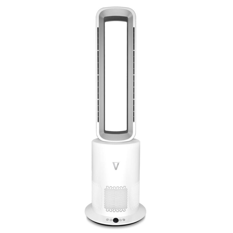 images-4.jpg Vortex Air Cleanse Bladeless Oscillating Hot & Cool Tower Fan with HEPA Filter – White