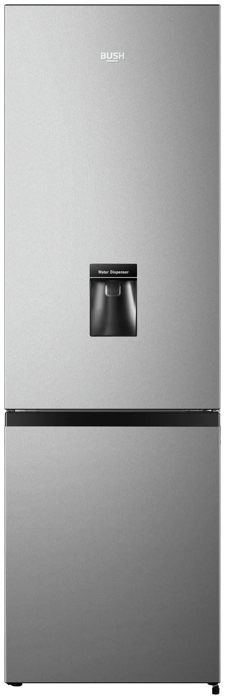 images-437.jpg Bush ME55180FFWTDS Freestanding Fridge Freezer, 268 L, Water Dispenser – Silver