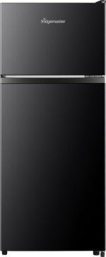 Fridgemaster MTM48120EB 80/20 Fridge Freezer, 124 L – Black