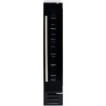 Russell Hobbs RHBI7WC1 Freestanding & Built-In 7 Bottle Wine Cooler, 22 L – Black Glass