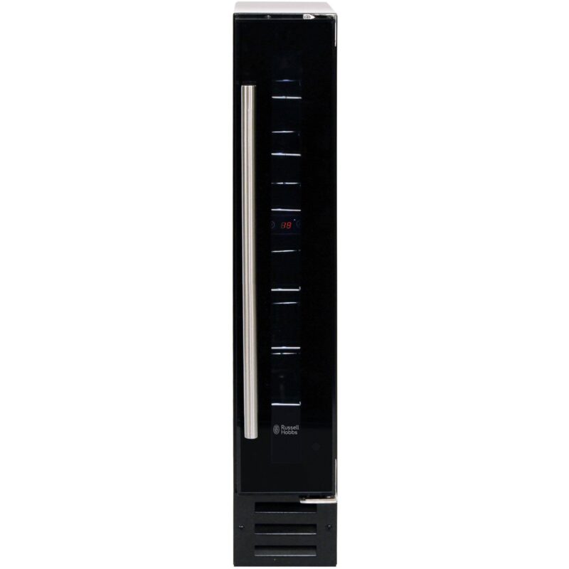 Russell Hobbs RHBI7WC1 Freestanding & Built-In 7 Bottle Wine Cooler, 22 L – Black Glass