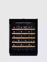 AEG AWS4052B5B Built-Under Wine Cooler, 52 Bottles, Single Zone – Black
