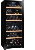 La Sommeliere LS102DZBLACK Dual Zone Wine Cooler, 102 Bottles – Black