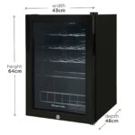Russell Hobbs RHGWC4B-LCK Lockable 20 Bottle Wine Cooler, 62 L – Black – image 2