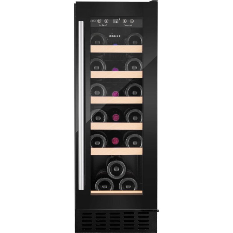 CDA CFWC304BL Freestanding Wine Cooler, 19 Bottles, 30 cm – Black