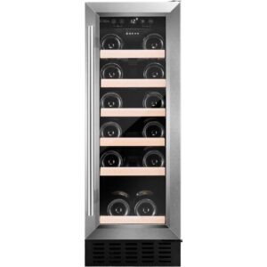 CDA CFWC304SS Freestanding Wine Cooler, 19 Bottles, 30 cm – Stainless Steel