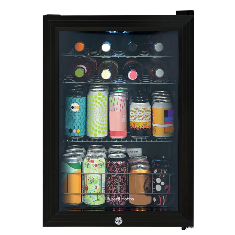Russell Hobbs RHGWC4B-LCK Lockable 20 Bottle Wine Cooler, 62 L – Black