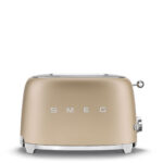 Smeg TSF01CHMUK 50’s Style 2 Slice Toaster – Matt Champagne