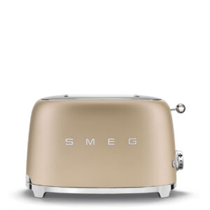 Smeg TSF01CHMUK 50’s Style 2 Slice Toaster – Matt Champagne