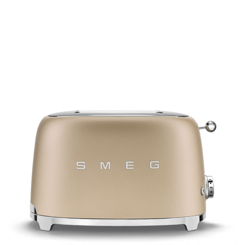 Smeg TSF01CHMUK 50’s Style 2 Slice Toaster – Matt Champagne Smeg TSF01CHMUK 50’s Style 2 Slice Toaster – Matt Champagne