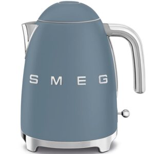 Smeg 50's Style KLF03 Storm Blue Matt Electric Kettle, 1.7 L