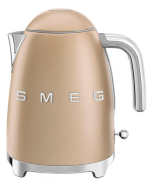 Smeg KLF03CHMEU 50's Retro Style Electric Kettle, 1.7 L – Matte Champagne