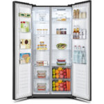 Fridgemaster MS83430EB Total No Frost American Fridge Freezer, 441 L – Black – image 3