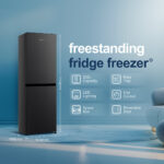 Fridgemaster MC55240EB Freestanding Fridge Freezer, 252 L – Black – image 2