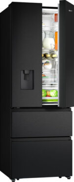 Hisense PureFlat RF632N4WFE French Door Fridge Freezer, 485 L, Total No Frost – Black – image 3