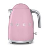 Smeg 50’s Style KLF03 Electric Kettle, 1.7 L – Pink
