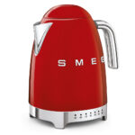 Smeg KLF04RDEU Hervidor de agua años 50 con temperatura variable, 1,7 L – Rojo