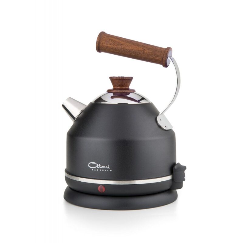 giada-lignum-elegance.jpg Ottoni Fabbrica Lignum Elegance Electric Kettle, 1.7 L – Mahogany Wood Handle