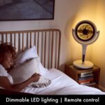 AirCraft Home LUME 3D Air Circulator Fan with LED Backlight – White – image 7