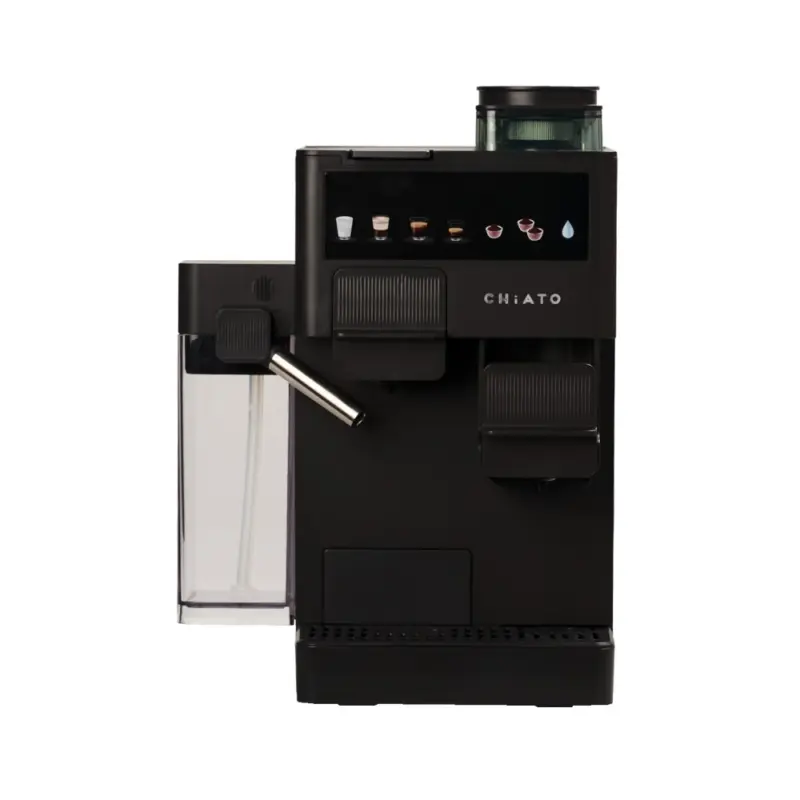 Cafetera Espresso CHiATO coffeePLAY 5 en 1 con Molinillo y Sistema de Leche Negra Cafetera Espresso CHiATO coffeePLAY 5 en 1 con Molinillo y Sistema de Leche Negra