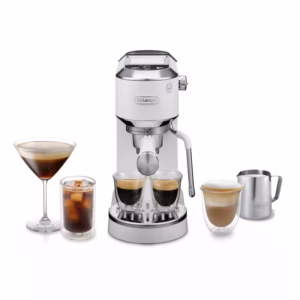 Cafetera Espresso De'Longhi Dedica Duo EC890.WI 15 bar Cold Brew Blanca