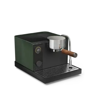 Cafetera Espresso Fellow Series 1 Verde Woodland y Nogal con Portafiltro de 58 mm