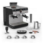 Cafetera Espresso Krups Precision XP801T10 con Molinillo 15 bar Inox – imagen 5