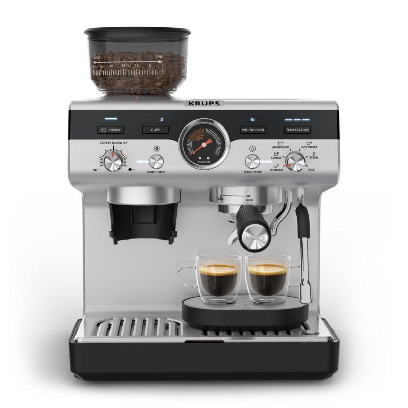 Cafetera Espresso Krups Precision XP801T10 con Molinillo 15 bar Inox – imagen 5 Cafetera Espresso Krups Precision XP801T10 con Molinillo 15 bar Inox – imagen 5
