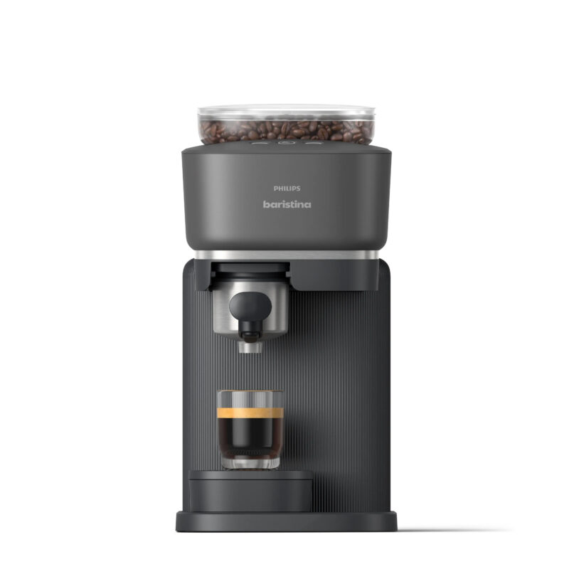 Cafetera Espresso Philips Baristina BAR300/60 Negra con Molinillo 16 bar