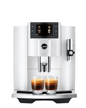 Cafetera Superautomática JURA E8 Piano White 15662 con 17 Especialidades