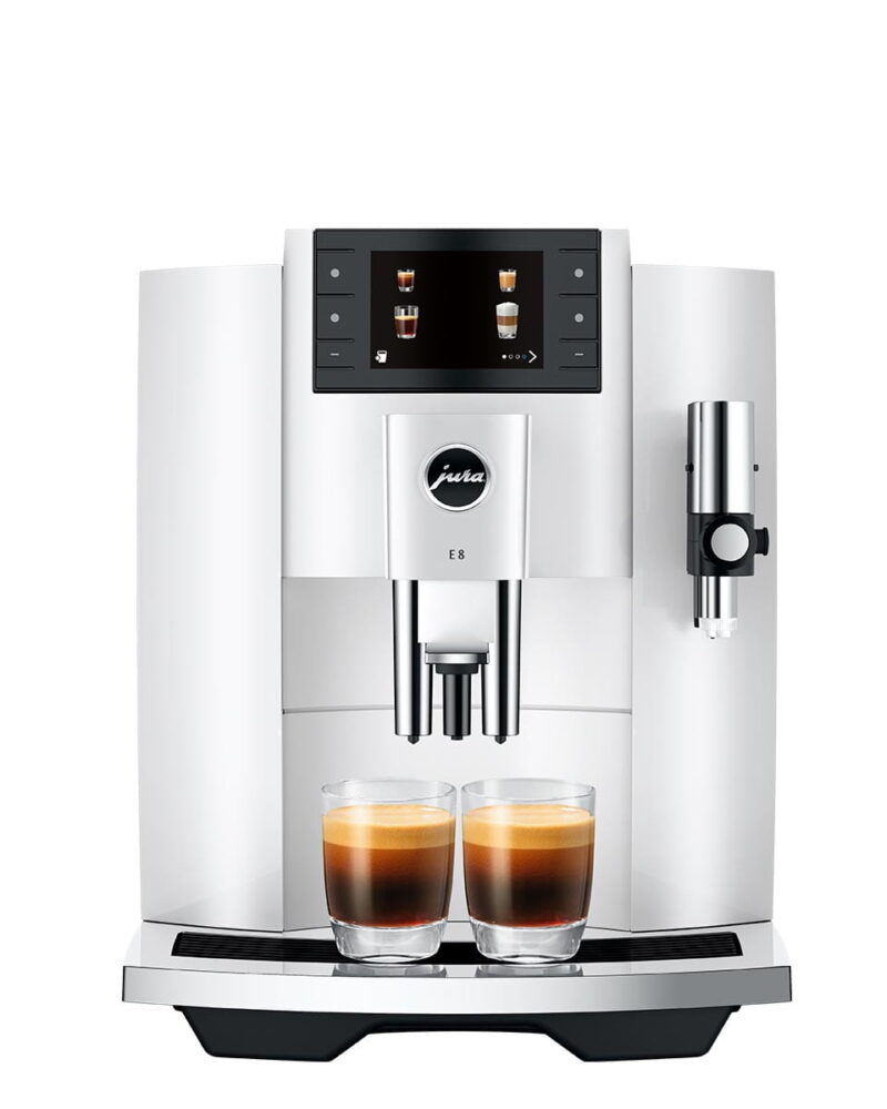 Cafetera Superautomática JURA E8 Piano White 15662 con 17 Especialidades Cafetera Superautomática JURA E8 Piano White 15662 con 17 Especialidades