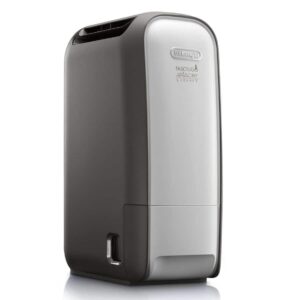 De'Longhi Tasciugo AriaDry Light DNS80 Desiccant Dehumidifier with Ioniser, 7.5 L/Day – Grey