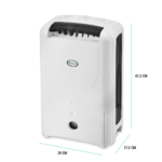 EcoAir DD1 Simple MK3 Desiccant Dehumidifier, 7.5 L/day, Antibacterial Filter – White