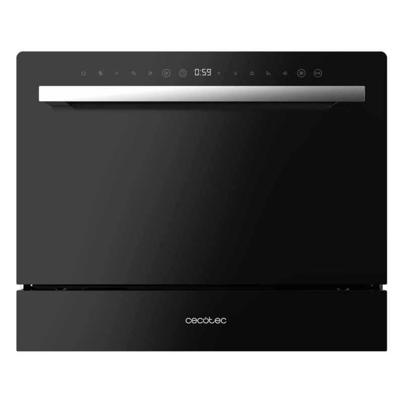 Lavavajillas Compacto Cecotec Bolero Aguazero 2400 Black Glass 6 Servicios – imagen 4
