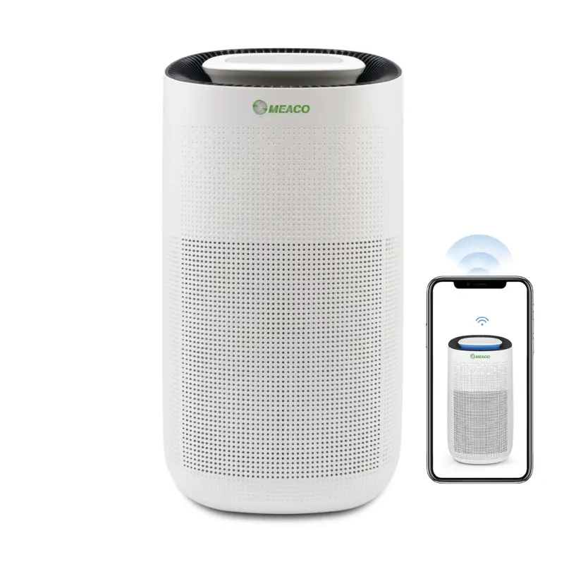 Purificador de Aire Meaco MeacoClean CA-HEPA 76x5 Filtro H13 con Wi-Fi Purificador de Aire Meaco MeacoClean CA-HEPA 76x5 Filtro H13 con Wi-Fi