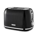 Set Hervidor, Tostadora y Microondas Geepas Fluted negro 1,7 L y 20 L