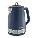 Set Hervidor y Tostadora Morphy Richards Illumination azul marino 1,7 L y 4 rebanadas